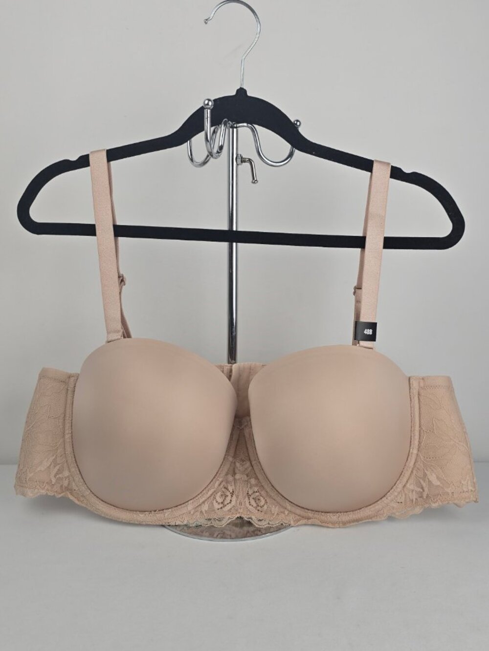 Torrid Curve Nude Lace Strapless Bra 48B NWT